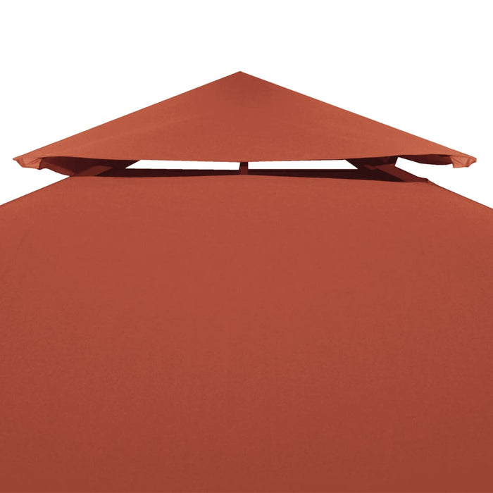 Copertura Superiore Gazebo a 2 Strati 310g/m² 4x3m Terracotta cod mxl 68319