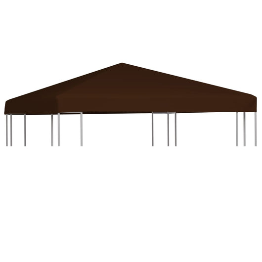 Copertura Superiore per Gazebo 310 g/m² 3x3 m Marrone 46621