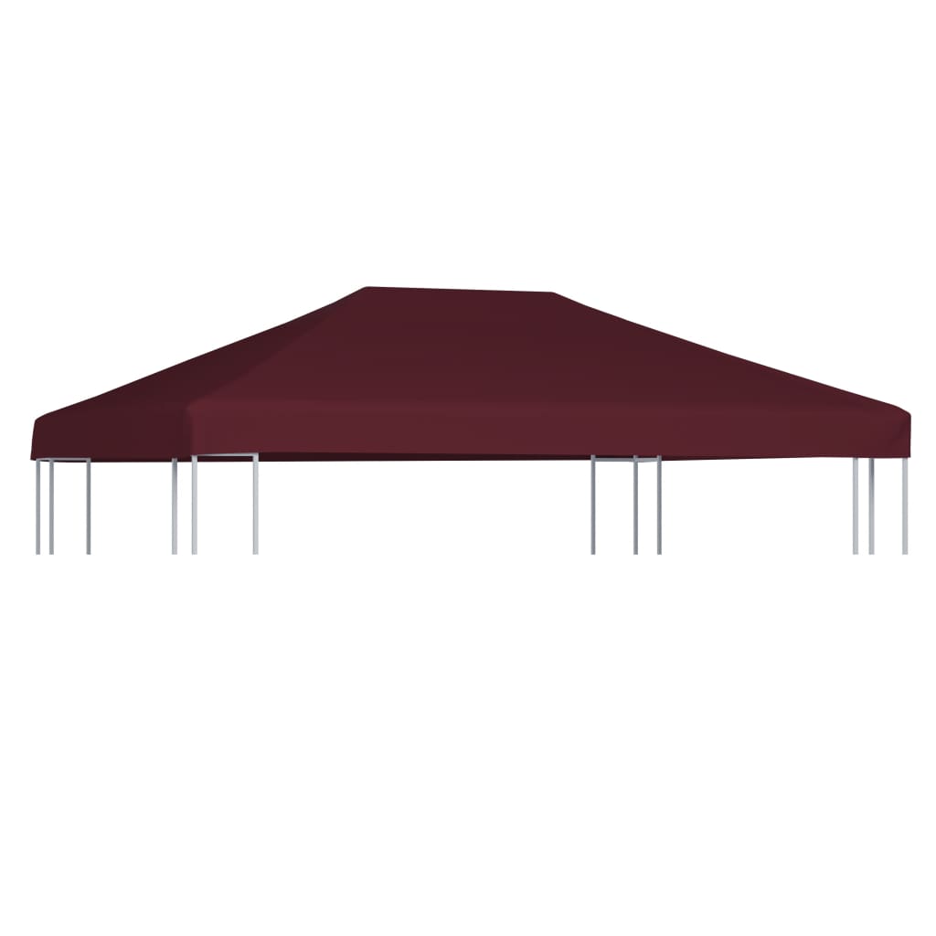 Copertura Superiore per Gazebo 310g/m² 3x4m Bordeaux 46624