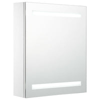 Armadietto Bagno con Specchio e LED 50x13,5x60 cm 285115