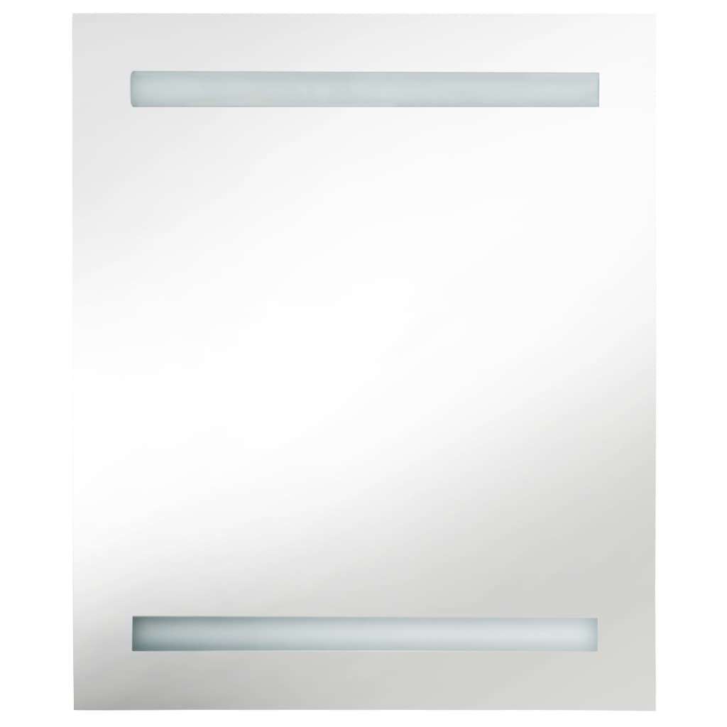 Armadietto Bagno con Specchio e LED 50x13,5x60 cm 285115