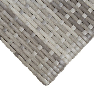 Tavolino da Tè Grigio 50x50x47 cm in Polyrattan cod mxl 51479