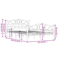 Giroletto Bianco in Metallo 120x200 cm 285302