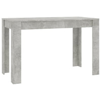 Tavolo da Pranzo Grigio Cemento 120x60x76 cm Legno Multistratocod mxl 118691