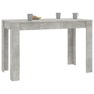 Tavolo da Pranzo Grigio Cemento 120x60x76 cm Legno Multistratocod mxl 118691