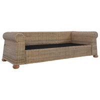 Set di Divani 2 pz con Cuscini in Rattan Naturale cod mxl 9999