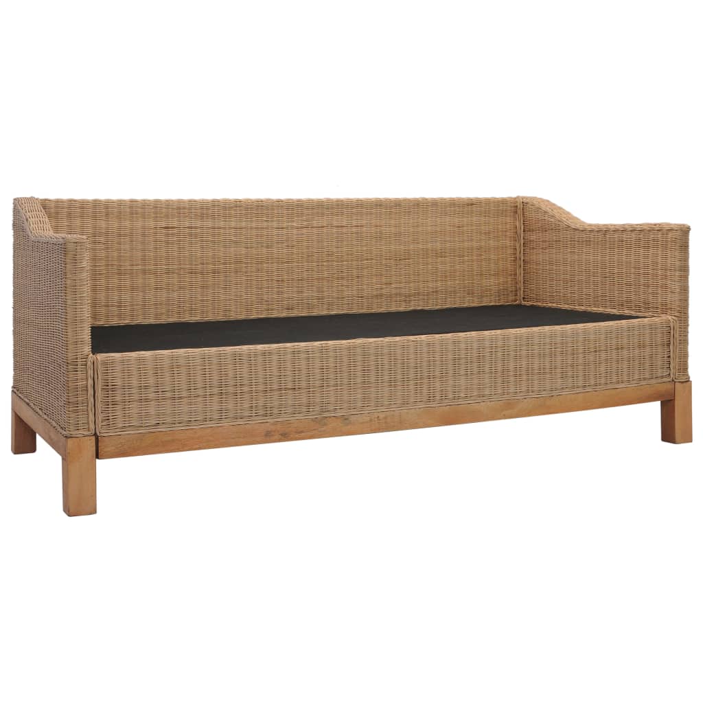 Set di Divani 2 pz con Cuscini in Rattan Naturale cod mxl 6263