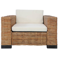 Set Divani 2 pz con Cuscini in Rattan Naturale 278622