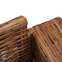 Set Divani 2 pz con Cuscini in Rattan Naturale  cod mxl 22703