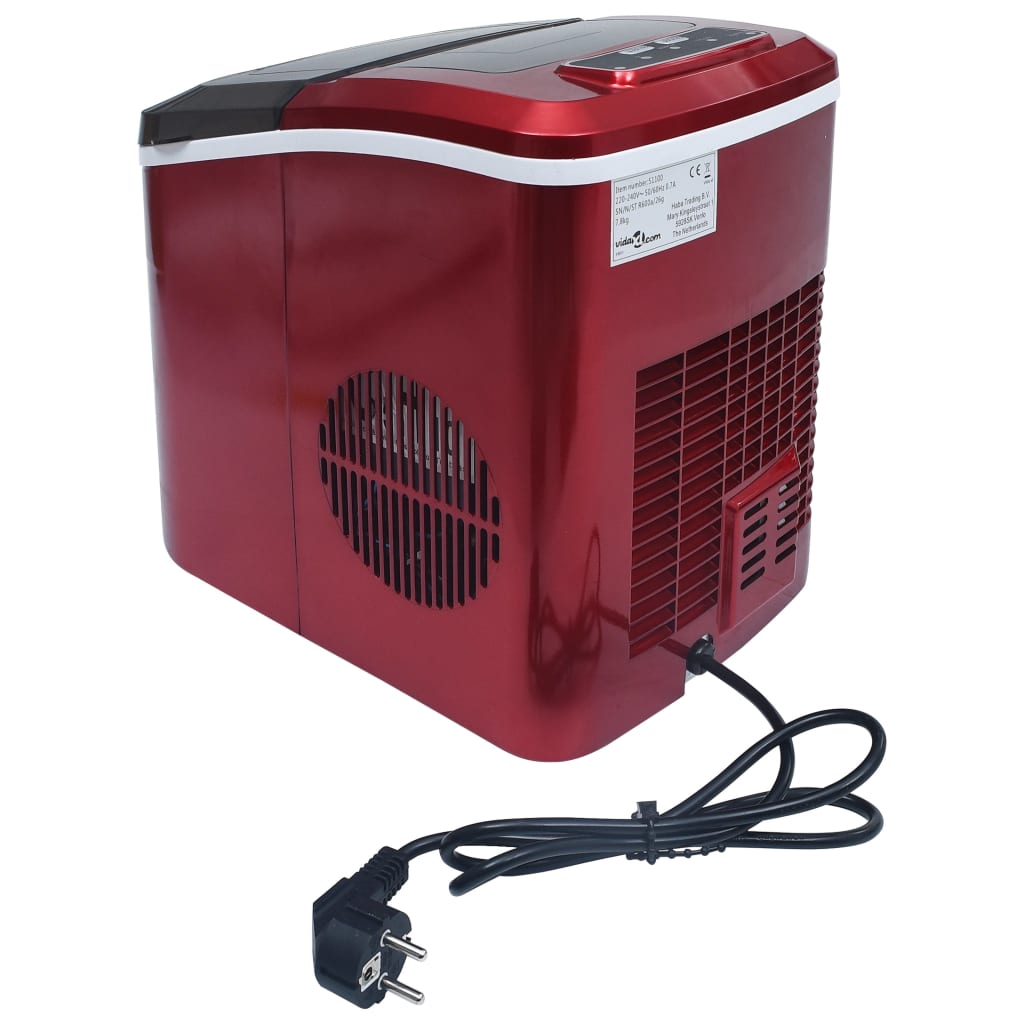 Macchina per il Ghiaccio Rossa 2,4 L 15 kg / 24 h 51100