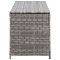 Baule da Giardino Grigio 120x50x60 cm in Polyrattan 46460