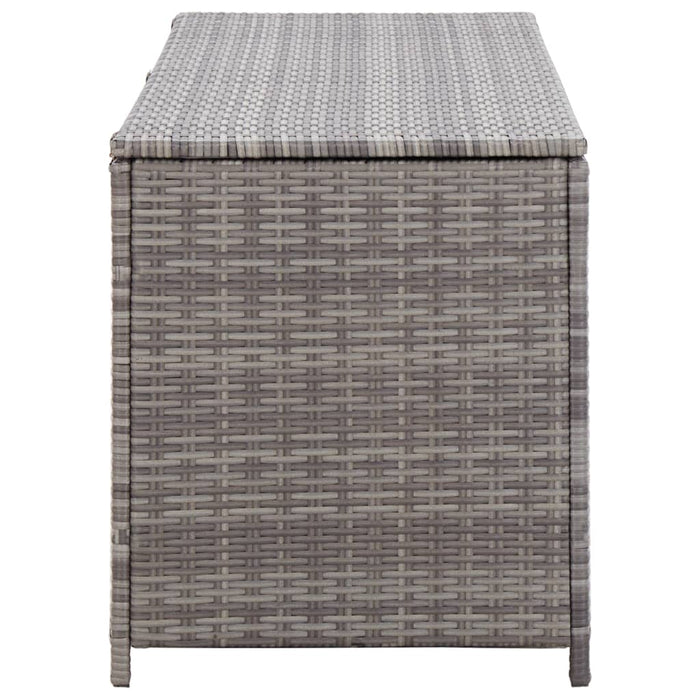 Baule da Giardino Grigio 120x50x60 cm in Polyrattan 46460