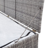 Baule da Giardino Grigio 120x50x60 cm in Polyrattan 46460