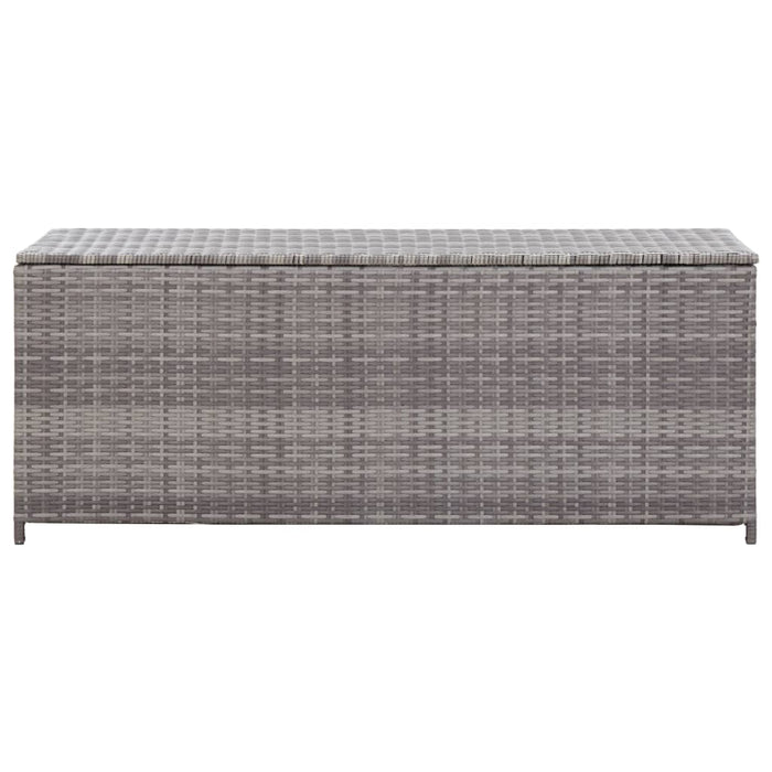 Baule da Giardino Grigio 150x50x60 cm in Polyrattan 46462