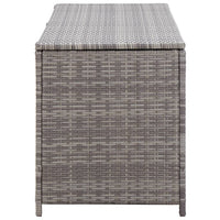 Baule da Giardino Grigio 150x50x60 cm in Polyrattan 46462