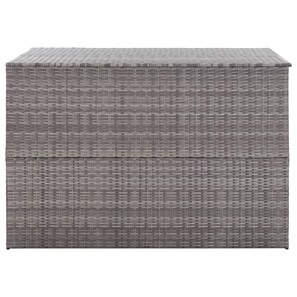 Baule da Giardino Grigio 150x100x100 cm in Polyrattan 46467