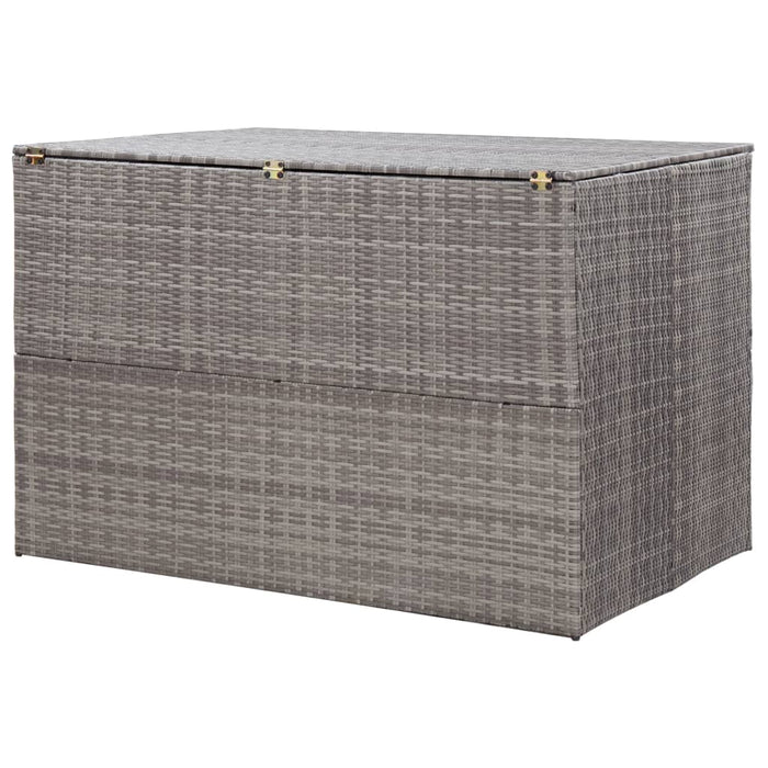 Baule da Giardino Grigio 150x100x100 cm in Polyrattan 46467