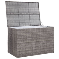 Baule da Giardino Grigio 150x100x100 cm in Polyrattan 46467