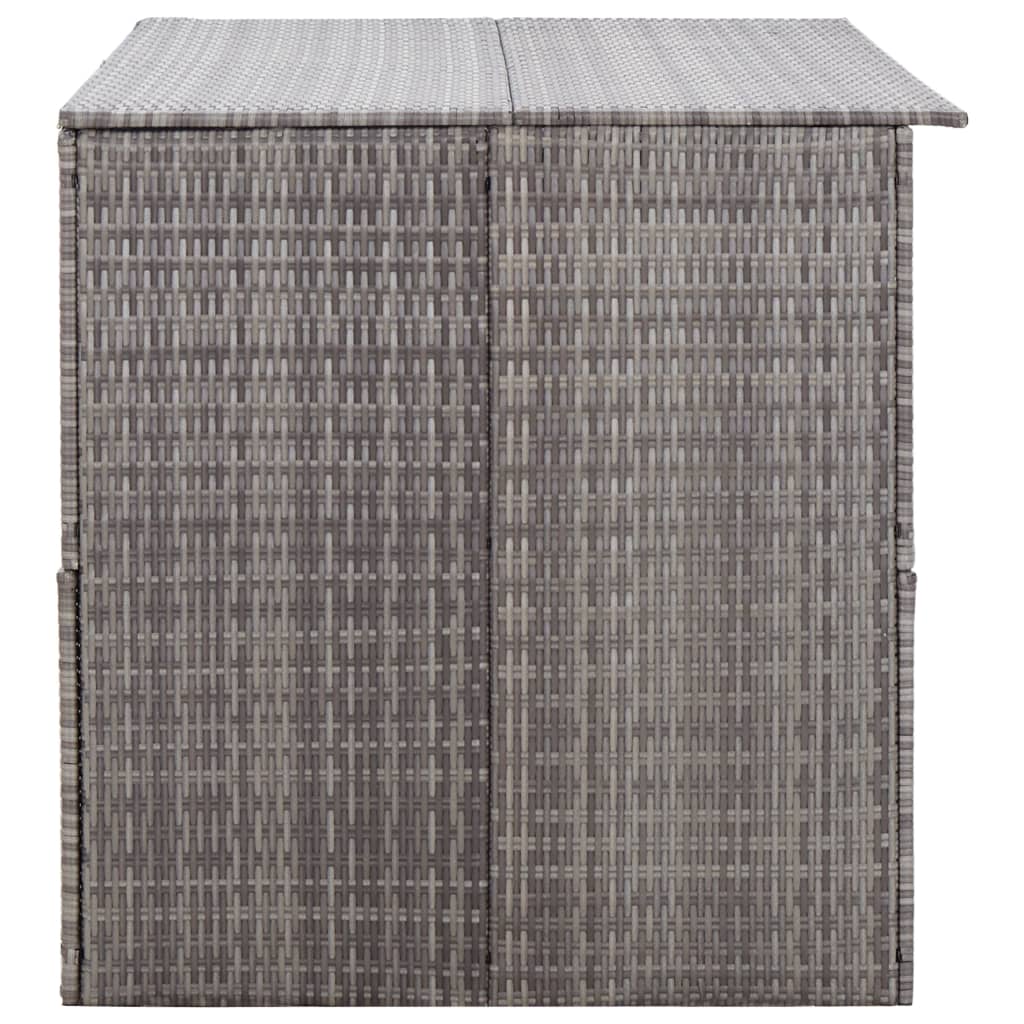 Baule da Giardino Grigio 150x100x100 cm in Polyrattan 46467