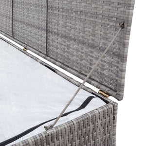 Baule da Giardino Grigio 150x100x100 cm in Polyrattan 46467