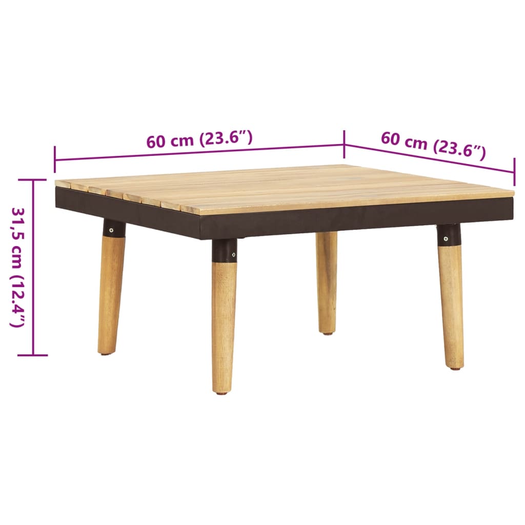 Set Divani Giardino 8 Posti con Cuscini Legno Massello Acacia 46485