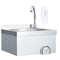 Lavandino con Rubinetto e Dispenser Sapone in Acciaio Inox cod mxl 48364