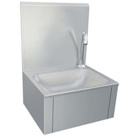 Lavandino con Rubinetto e Dispenser Sapone in Acciaio Inox cod mxl 51890