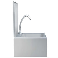 Lavandino con Rubinetto e Dispenser Sapone in Acciaio Inox cod mxl 51890