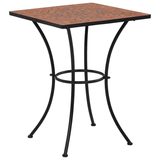 Tavolino da Bistrot con Mosaico Terracotta 60 cm in Ceramica cod mxl 34223