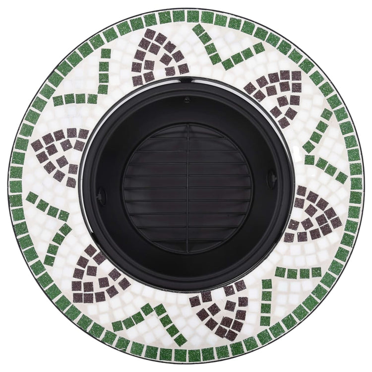 Braciere con Mosaico Verde 68 cm in Ceramica cod mxl 59303