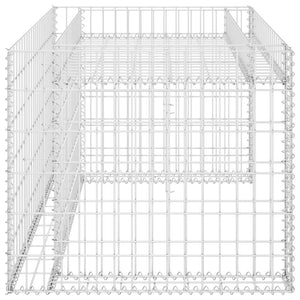 Casetta Rasaerba con Fioriera Rialzata 110x80x60cm Filo Acciaio 145655