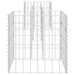 Gabbione Fioriera ad "H" in Filo di Acciaio 260x40x40 cm 145658