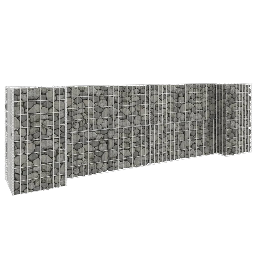 Gabbione Fioriera ad "H" in Filo di Acciaio 260x40x80 cm cod mxl 66960