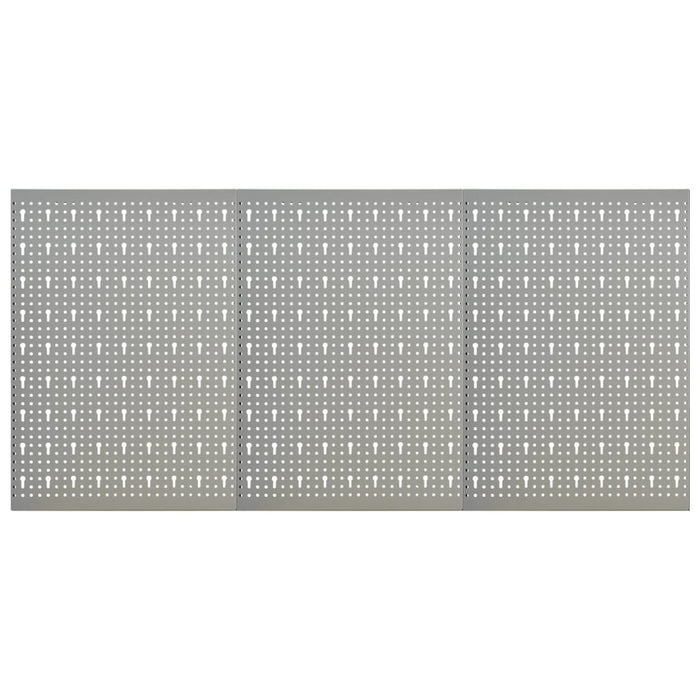 Pannelli per Utensili a Parete 3 pz 40x58 cm Acciaio 145349