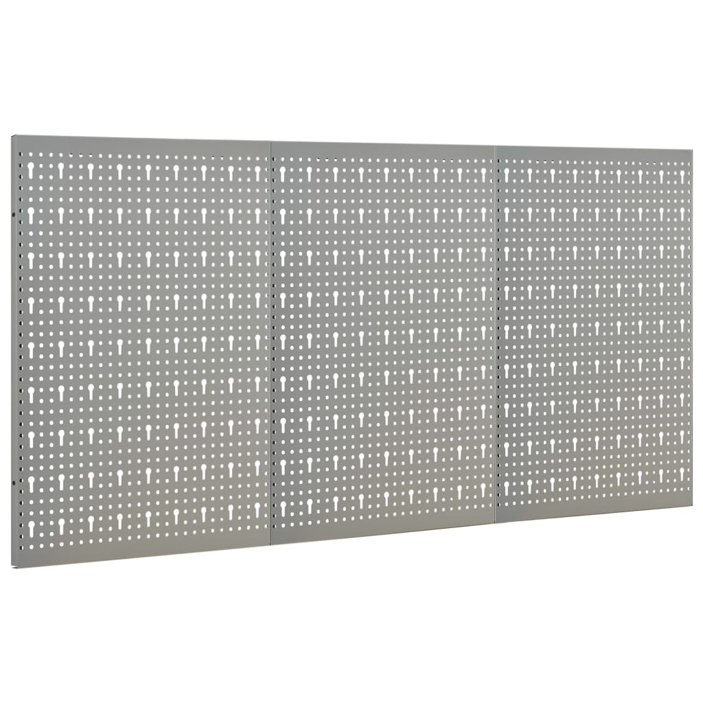 Pannelli per Utensili a Parete 3 pz 40x58 cm Acciaio 145349