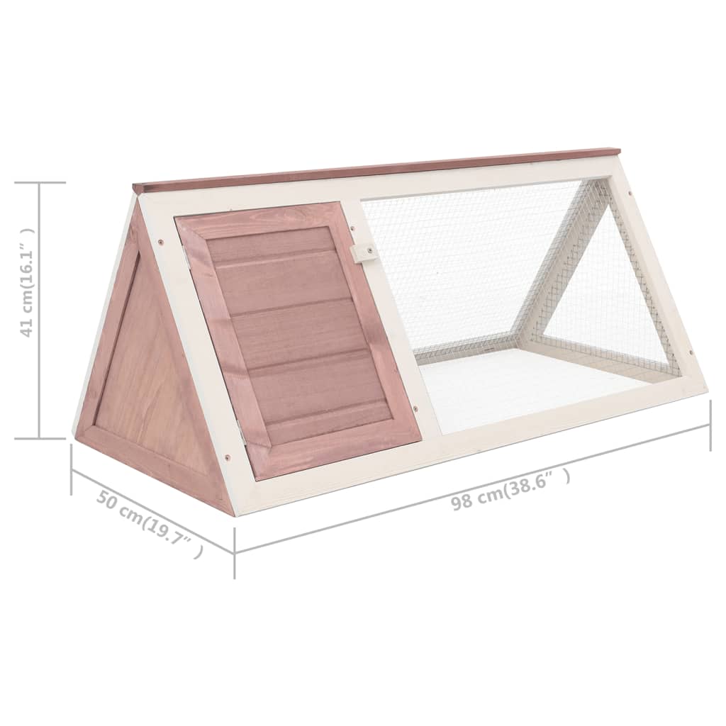 Conigliera in Legno Marrone cod mxl 43151