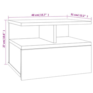 Comodini Pensili 2 pz Rovere Sonoma 40x31x27 cm Truciolato 800412