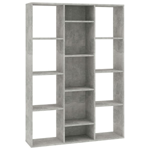 Libreria/Divisorio Grigio Cemento 100x24x140 cm in Multistrato 800445