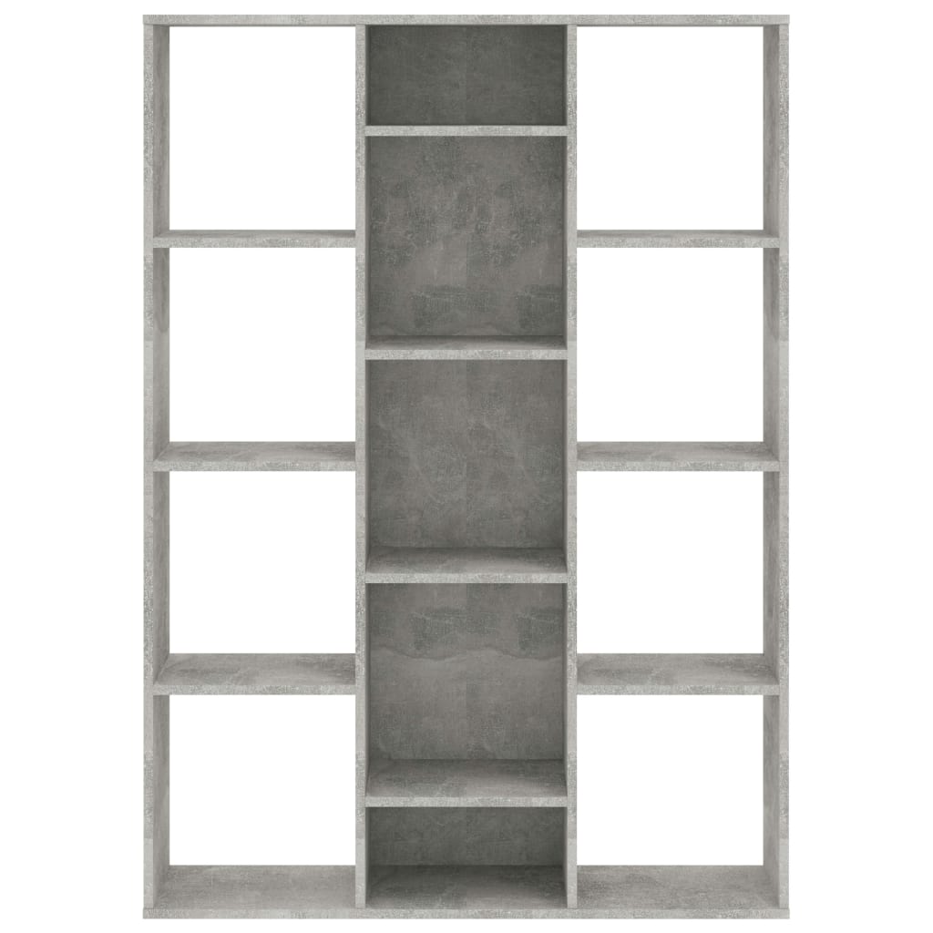 Libreria/Divisorio Grigio Cemento 100x24x140 cm in Multistrato 800445