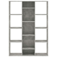 Libreria/Divisorio Grigio Cemento 100x24x140 cm in Multistrato 800445