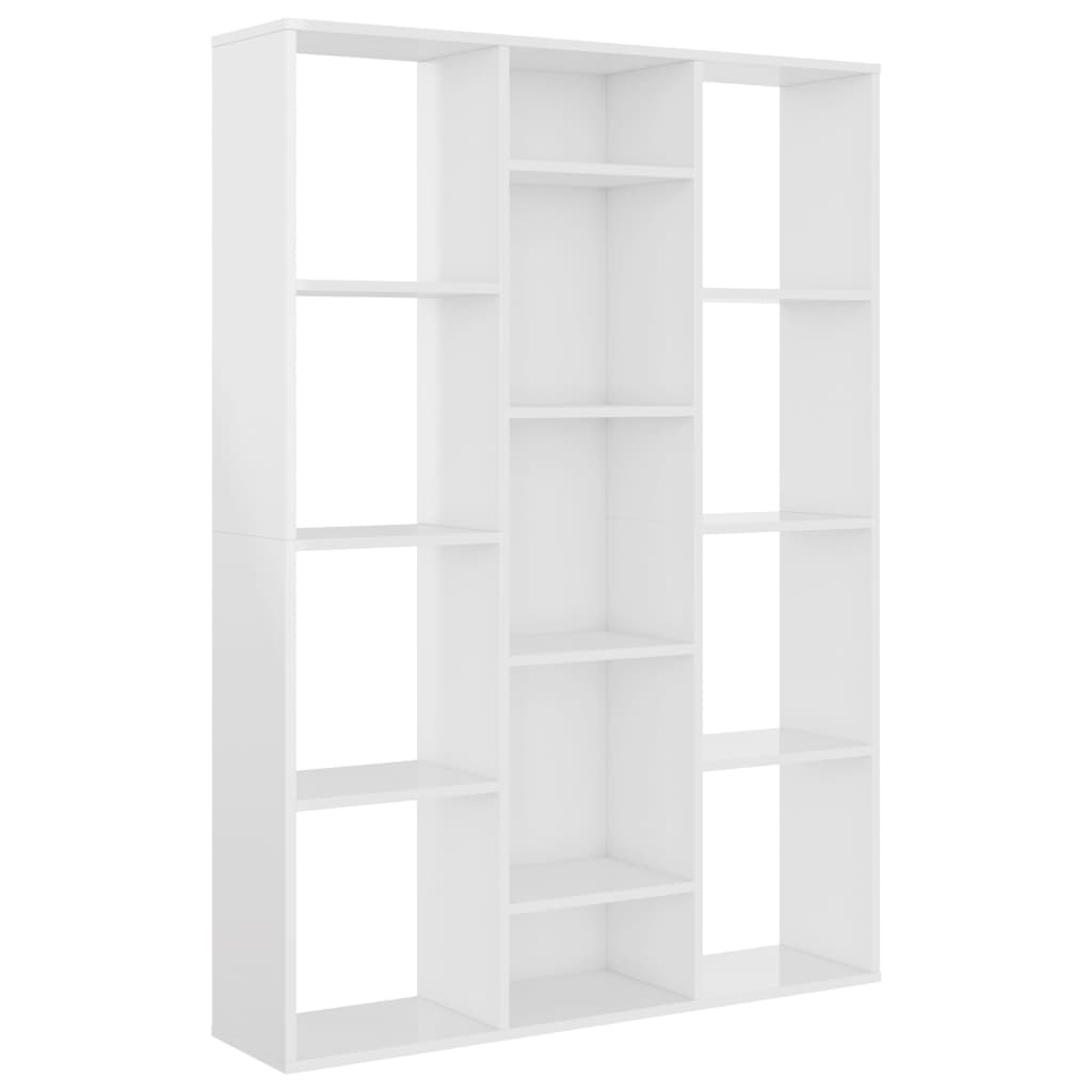 Libreria/Divisorio Bianco Lucido 100x24x140 cm in Truciolato cod mxl 60188