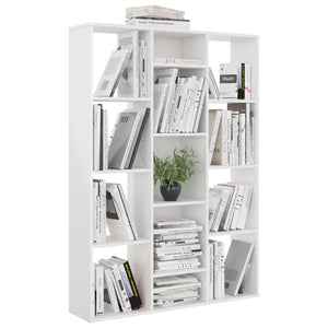 Libreria/Divisorio Bianco Lucido 100x24x140 cm in Truciolato cod mxl 60188