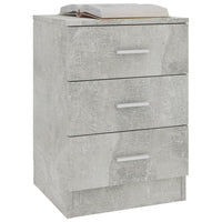 Comodini 2 pz Grigio Cemento 38x35x56 cm in Truciolato cod mxl 48256