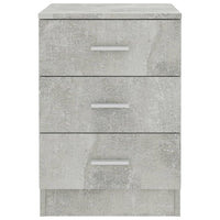 Comodini 2 pz Grigio Cemento 38x35x56 cm in Truciolato cod mxl 48256