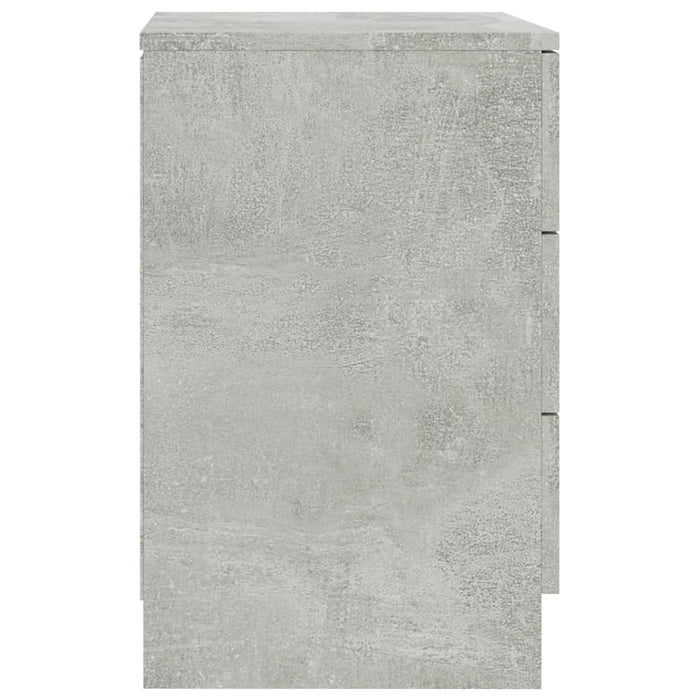 Comodini 2 pz Grigio Cemento 38x35x56 cm in Truciolato cod mxl 48256