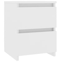 Comodini 2 pz Bianco 30x30x40 cm in Legno Ingegnerizzato cod mxl 31225