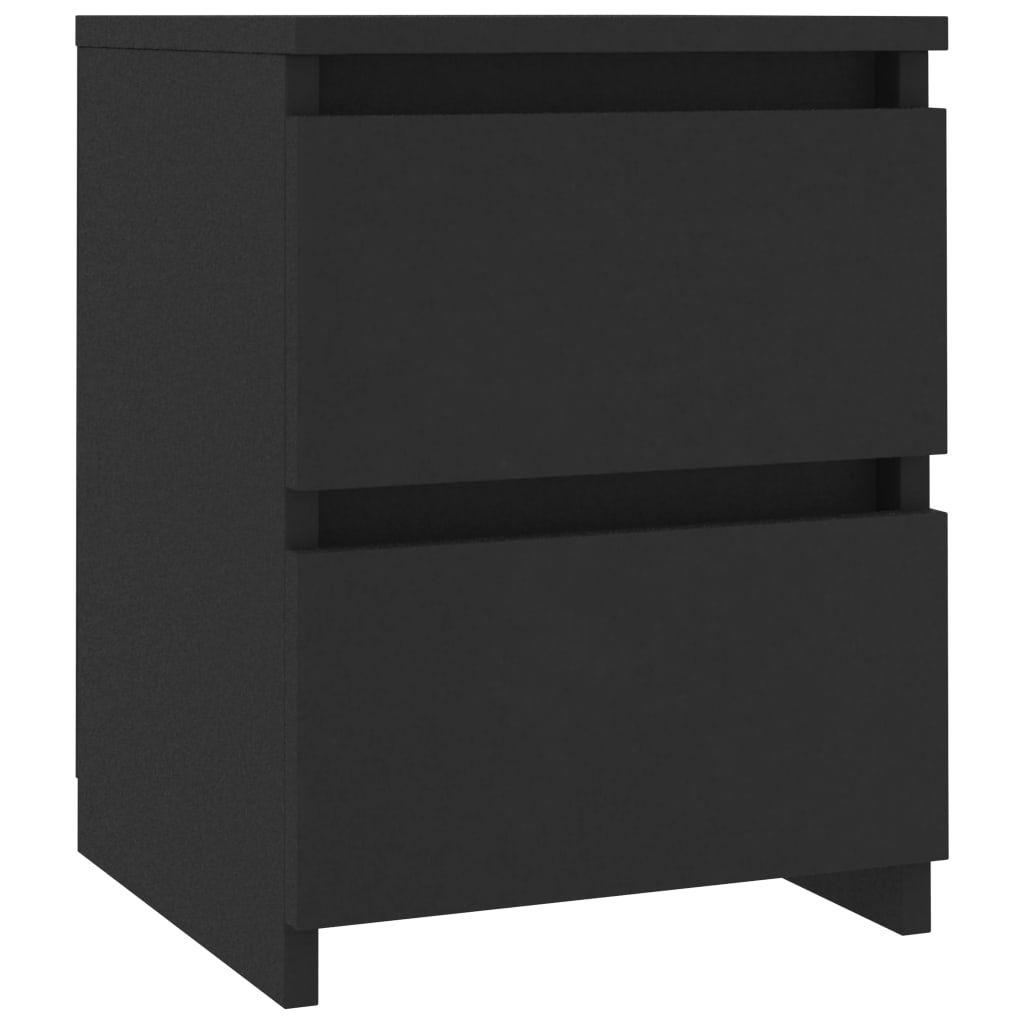 Comodino Nero 30x30x40 cm in Legno Multistratocod mxl 103216