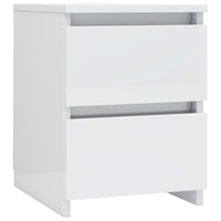 Comodino Bianco Lucido 30x30x40 cm in Truciolato cod mxl 54449