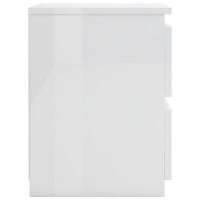 Comodino Bianco Lucido 30x30x40 cm in Truciolato cod mxl 54449