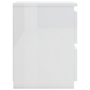 Comodino Bianco Lucido 30x30x40 cm in Truciolato cod mxl 54449